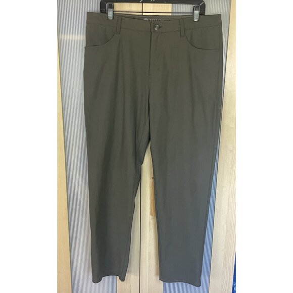 Vuori Meta Pant Mens 36 Green Athletic Slim Performance Tapered 34x30 Casual NEW - Picture 2 of 10